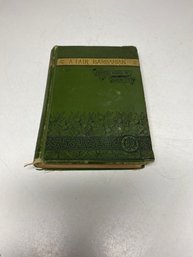 Antique 1880 A Fair Barbarian Hardcover Book By Frances Hodgson Burnett