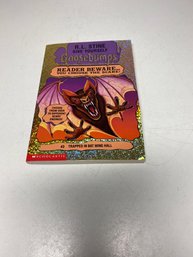 1995 RL Stine Goosebumps #3 Trapped In A Bat Wing Paperback Book