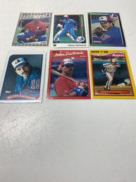 Lot Of 6 Nelson Santovenia 1988-1989 Baseball Cards With Topps, Fleer, And More