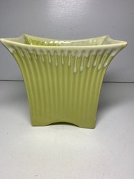 7' Marietta Modern M-103 Green Drip Glaze Pottery Planter