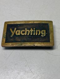 3x1.75' Yachting Brass Belt Buckle