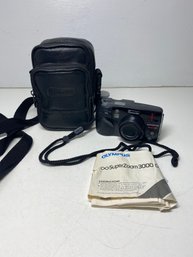 Untested Olympus Super Zoom 3000 DLX 38-110 Mm Camera With Case