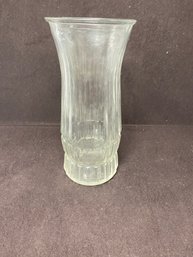 9' E.O Brody Clear Cut Glass Vase