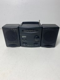 8.5' Lifelong AM/FM Portable Radio With Clock And Detachable Speakers