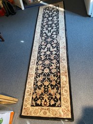 9'7'x2'7' Kenneth Mink Black Multi Colored Runner Rug