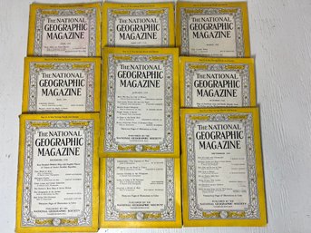 Lot Of 10 1944 National Geographic End Of Ww2 Era
