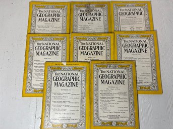 National Geographic Lot Of 8 1945