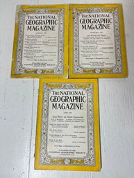 Lot Of 3 National Geographic 1946 Post Ww2
