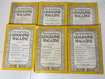 Lot Of 6 National Geographic 1947