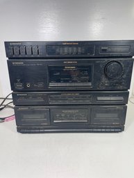 Pioneer Stereo Double Cassette Deck Receiver Rx-550 Please Read Description