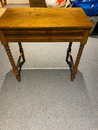 28.75'Antique Wooden Accent Foyer Table With One Drawer