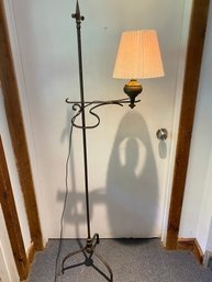 63.5' Working Iron Wrought Swivel Adjustable Floor Lamp Light