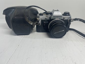 Untested Olympus OM 10 SLR Camera With Case