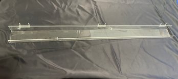 48 Inch Clear Acrylic Pegboard Rail