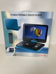 New Sealed Craig 10 Inch Portable DVD/CD Player