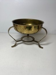 Vintage Brass Footed Chafing Dish