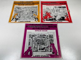 25x34 Inch 1979 Larry Evans 3dimensional Maze Posters Unfilled