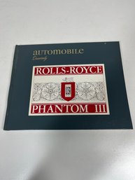 Rolls Royce 1979 Hardcover Automobile Quarterly