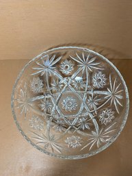 Anchor Hocking Clear Serving Bowl Roughly 10.5 In Diameter