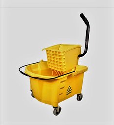 Brand New Commercial 26 Quart Yellow Mop Bucket With Wringer