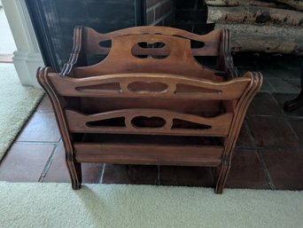 Solid Wood Magazine Holder