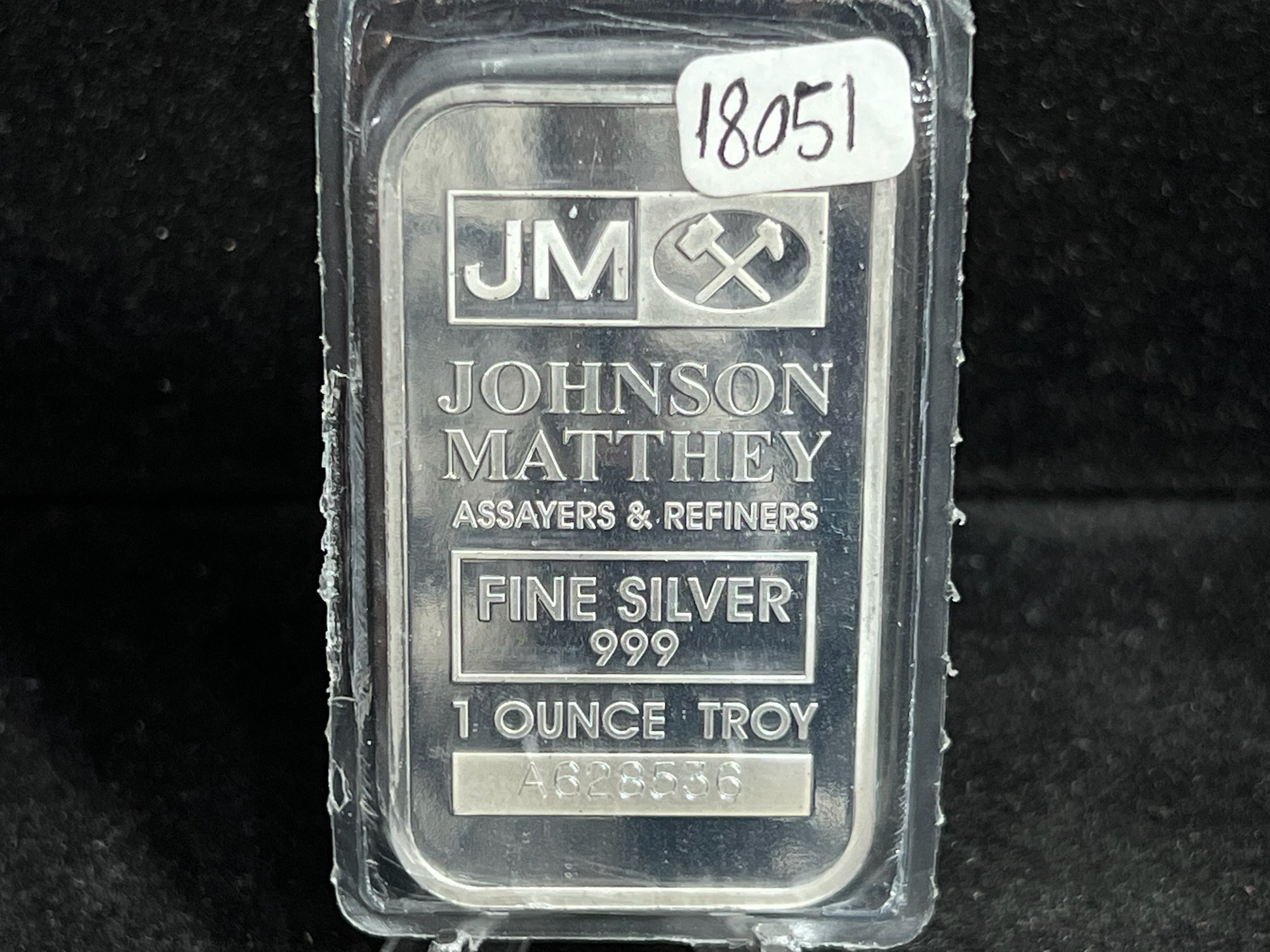 Johnson Matthey Assayers And Refiners One Troy Ounce .999 Fine