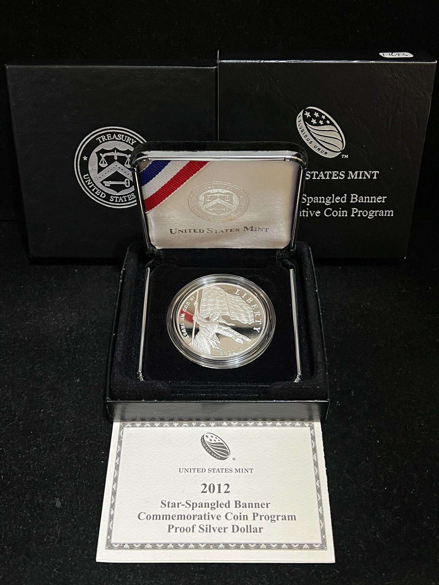 2012 United States Mint Star Spangled Banner Commemorative Proof Silver ...