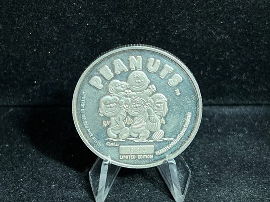 2000 Happy Easter Peanuts / Snoopy One Troy Ounce .999 Fine