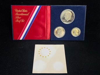 1976 United States Bicentennial Silver Proof 3 Coin Set