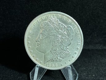 1888 P Morgan Silver Dollar - Almost Uncirculated