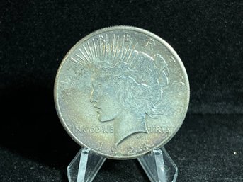 1924 S Peace Silver Dollar - Almost Uncirculated