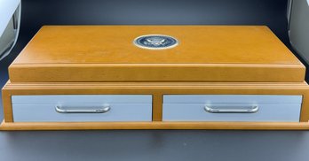World Reserve Monetary Exchange Presidential Dollar Vault Treasury Wooden Display Case – Serial No. 0001
