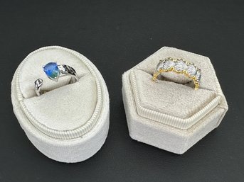 Brand New Rings 925 Sterling Silver Stamped Zirconia