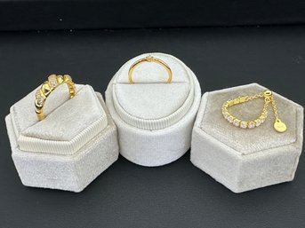 Brand New Rings 925 Sterling Silver Stamped Zirconia Mix Lot