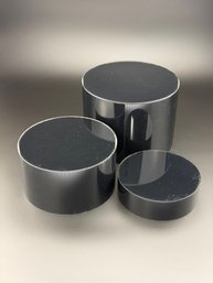 Black Acrylic Cylinder Display Stands Pre-Owned