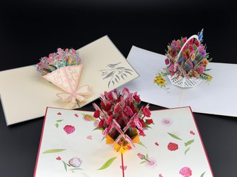 Brand New 3D Pop-up Greeting Cards Mix Lot-3 PCS