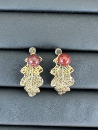 Luxurious Gold Alloy Plated Earrings