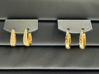 Brand New Earrings 925 Sterling Silver Stamped Zirconia