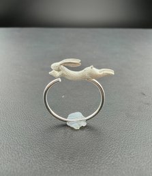 Ring Brand New Solid 925 Sterling Silver Stamped Gold Electroplated-Adjustable Size