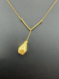 Necklace Brand New Solid 925 Sterling Silver Stamped Gold Electroplated