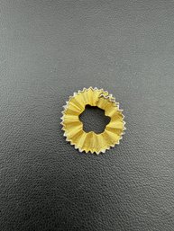 Pendant Brand New Solid 925 Sterling Silver Stamped Gold Electroplated