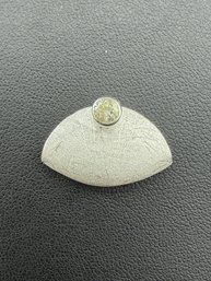 Pendant Brand New Solid 925 Sterling Silver Stamped Gold Electroplated-Zirconia