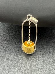 Necklace Brand New Solid 925 Sterling Silver Stamped Gold Electroplated