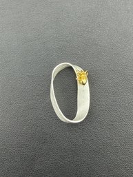 Necklace Brand New Solid 925 Sterling Silver Stamped Gold Electroplated