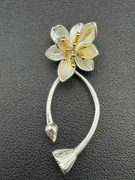 Necklace Brand New Solid 925 Sterling Silver Stamped Gold Electroplated