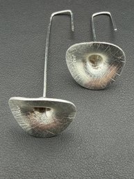 Dangle Earrings Brand New Solid 925 Sterling Silver Stamped Gold Electroplated
