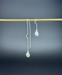 Dangle Earrings Brand New Solid 925 Sterling Silver Stamped Gold Electroplated