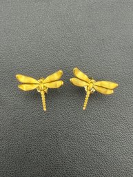 Stud Earrings Brand New Solid 925 Sterling Silver Stamped Gold Electroplated