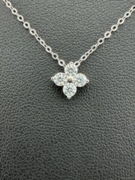 Brand New Moissanite Necklace With GRA Certificate  Solid 925 Sterling Silver, 18K Gold Plated, 0.4 Carat