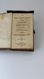 Antique 1827 New Testament &  Handwritten American Religious Journal  Exceptional Early Faith